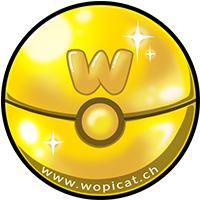 wopiCatch goldball w/ URL (3x3") Sticker