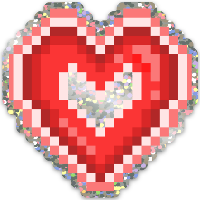 SR Red Heart (Glitter) Sticker